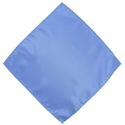 Michelsons of London Slim Satin Polyester Pocket Square and Tie Set - Ice Blue
