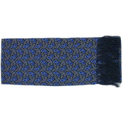 Michelsons of London Small Paisley Silk Scarf - Blue