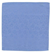 Michelsons of London Subtle Floral Silk Tie and Pocket Square Set - Light Blue