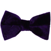 Michelsons of London Velvet Bow Tie - Purple
