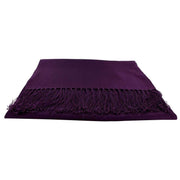 Michelsons of London Wide Textured Silk Dress Scarf - Purple