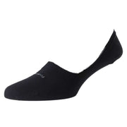 Pantherella Footlet Egyptian Cotton Foot Liner Socks - Black
