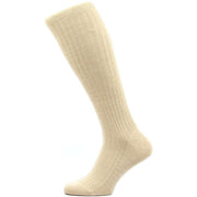Pantherella Laburnum Rib Over the Calf Merino Wool Socks - Light Khaki