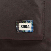 Roka Bantry B Small Sustainable Canvas Flannel Backpack - Dark Chocolate Brown
