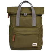 Roka Canfield B Medium Sustainable Nylon Backpack - Military Green
