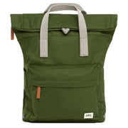 Roka Canfield B Small Sustainable Nylon Backpack - Avocado Green
