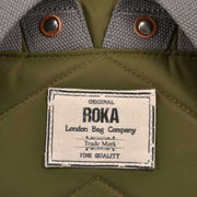 Roka Canfield B Small Sustainable Nylon Backpack - Military Green