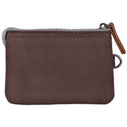 Roka Carnaby Small Sustainable Canvas Wallet - Dark Chocolate Brown