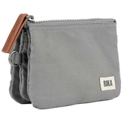 Roka Carnaby Small Sustainable Canvas Wallet - Stormy Grey