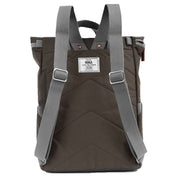 Roka Finchley A Large Sustainable Canvas Backpack - Moss Brown