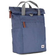 Roka Finchley A Small Sustainable Canvas Backpack - Airforce Blue