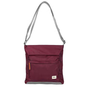 Roka Kennington B Medium Sustainable Nylon Cross Body Bag - Plum Purple