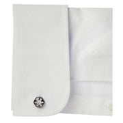 Simon Carter Radial Mother of Pearl Cufflinks - Grey/White
