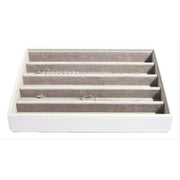 Stackers Classic Necklace Tray - White/Stone Grey
