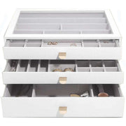Stackers Supersize Set of 3 Drawers - Pebble White