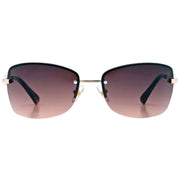 Suuna Lennie Semi-Rectangular Rimless Sunglasses - Shiny Light Gold