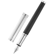 Waldmann Pens Solon Leather Stainless Steel Nib Fountain Pen - Black