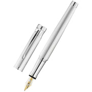 Waldmann Pens Tango Lines 18ct Gold Nib Fountain Pen - All Silver