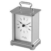 Woodford Quartz Movement Carriage Clock - Silver