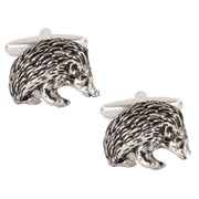 Zennor Hedgehog Cufflinks - Silver