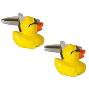 Zennor Rubber Duck Cufflinks - Yellow