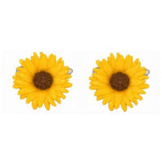 Zennor Sunflower Cufflinks - Yellow