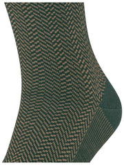 Falke Flughafensocken mit Heringsstreifen – Jägergrün