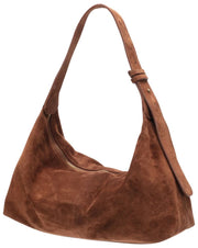 Elie Beaumont Suede Slouch Tas - Middenbruin