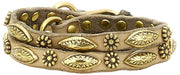 Campomaggi Siena lederen kettingriem met studs - ijsbeige