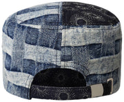 Kangol Denim Mashup legerpet - blauwe picknick
