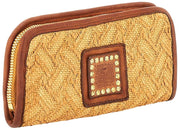 Campomaggi Veracruz leren tas van stro - natuurlijk beige/cognacbruin