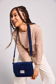 Hindbag Margault Shoulder Bag - Velvet Navy Blue