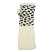 dents-spotted-feather-yarn-knitted-wrist-warmers---ivory-white-34477763