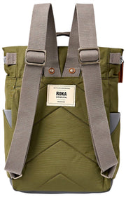 Roka Canfield B Small Recycled Nylon Backpack - Chive Green