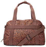 Roka Gatwick Small Recycled Canvas Duffle Bag - Mini Leopard Brown