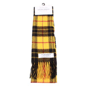 Locharron of Scotland Bowhill Macleod Dress Modern Lambswool Tartan Scarf - Yellow/Black/Red