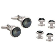 david-van-hagen-smokey-mother-of-pearl-dress-stud-and-cufflink-set---greysilver-34498313