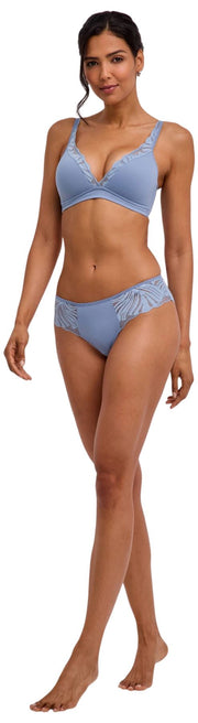 Falke Delicate Touch High Apex Bra - Blue Steel