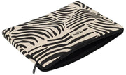 Hindbag Ava Medium 15inch Laptop Case - Ecru Zebra