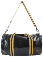 Fred Perry Tipped Classic Barrel Bag - Zwart/Goud