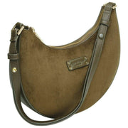 Alice-Wheeler-London-Kensington-Umhängetasche---Olive-Wildleder-35944505