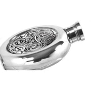 english-pewter-company-4oz-round-celtic-disk-flask---silver-34473082