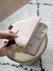 Sac à cosmétiques et bijoux Stackers - Blush/Or