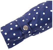 Parapluie Roka Waterloo en nylon recyclé - Bleu marine à pois
