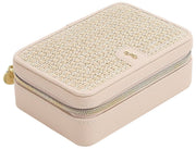Stackers Luxury Travel Jewellery Box - Blush Raffia