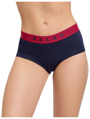 Falke Daily Comfort Print 2er-Pack Hipster-Slips – Schwarz/Rot