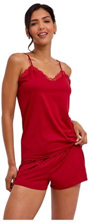 Falke Delicate Touch Chemise Top – Ventimiglia-Rot
