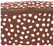 Sac banane en toile de coton Roka Mill Hill - Pois marron