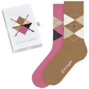 burlington-basic-argyle-gift-box-socks---tea-rose-pinkauburn-brown-34392522
