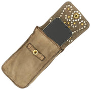Campomaggi Siena Stud Telefoonhouder Tas - IJsbeige